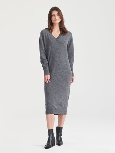 Naadam Signature Cashmere V-Neck Dress