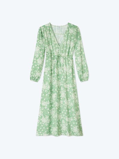 Summersalt The Cinched Waist Caftan Dress - Vintage Floral in Ivy