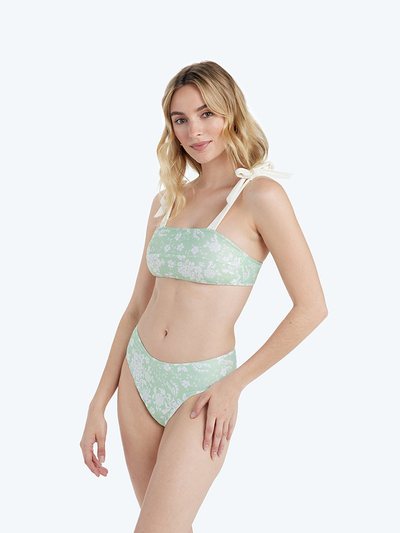 Summersalt The Tie Oasis Bikini Top - Vintage Floral in Ivy