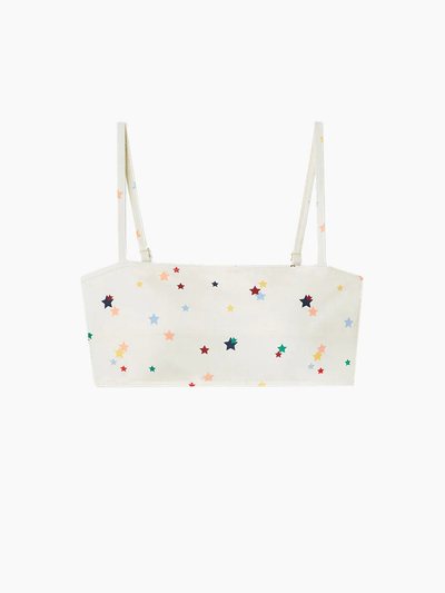 Summersalt The Oasis Bikini Top - Small Scatter Stars in White Sand