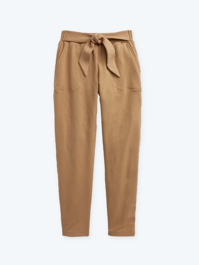 Summersalt The Softest French Terry Tie-Waist Pant - Fawn
