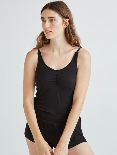 Andieswim Womens Night Knit Tank - Rayon Jersey - Black