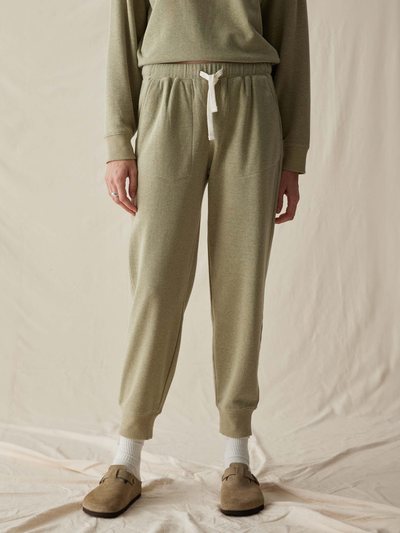 Andieswim Womens April Lightweight Sweatpant - French Terry - Green Ground