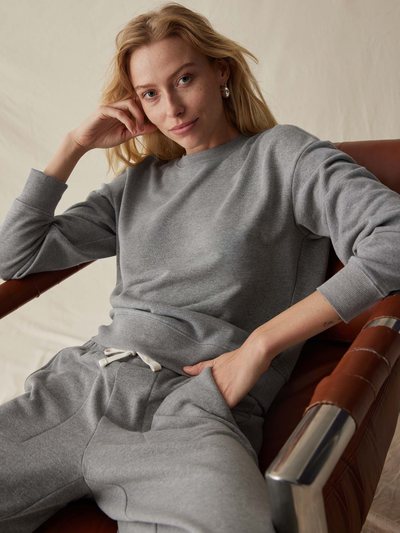 Andieswim Womens April Lightweight Sweatshirt - French Terry - Grey