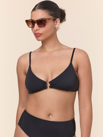 Andieswim The Bonita Bikini Top - Eco Nylon - Black