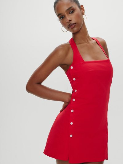 Frankiesbikinis West Cotton Wrap Mini Dress - Barn Dance