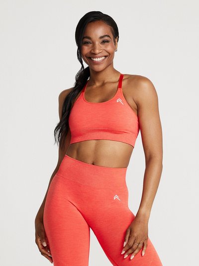 Oneractive Classic Seamless Sports Bra | Coral Marl