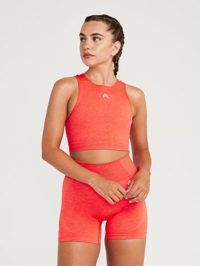 Oneractive Classic Seamless Crop Top | Coral Marl