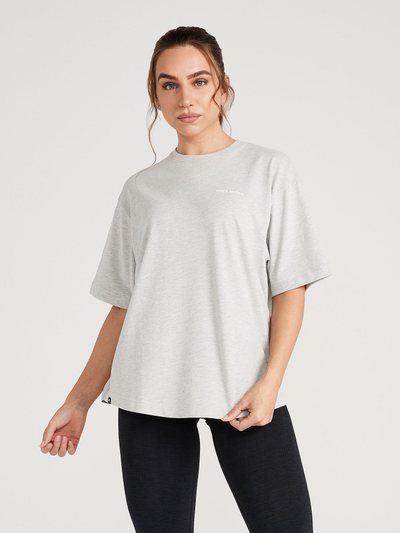 Oneractive Classic Oversized Short Sleeve Tee | Silver Marl