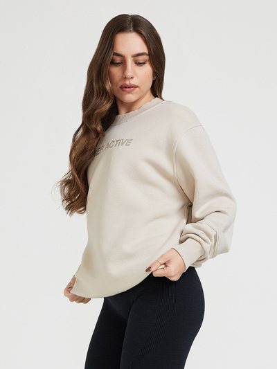 Oneractive Classic Lounge Oversized Crew Neck | Sand