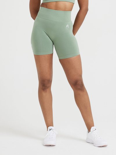Oneractive EffortlessLift™ Seamless Shorts with White Logo | Sage