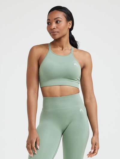 Oneractive EffortlessLift™ Seamless High Neck Bralette | Sage