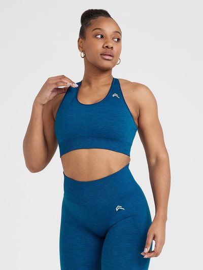 Oneractive Classic Seamless 2.0 Bralette | Petrol Blue Marl