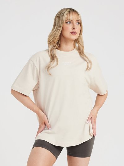 Oneractive Graphic Oversized Short Sleeve Tee | Washed Sand