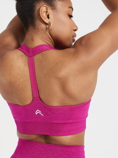 Oneractive Classic Seamless 2.0 V Neck Bralette | Fuchsia Marl