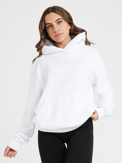 Oneractive Classic Lounge Oversized Hoodie | White