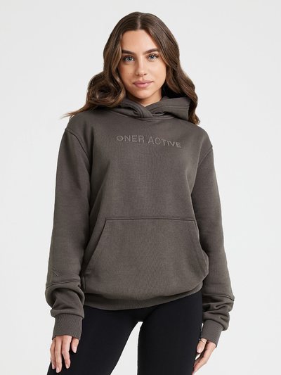 Oneractive Classic Lounge Oversized Hoodie | Deep Taupe