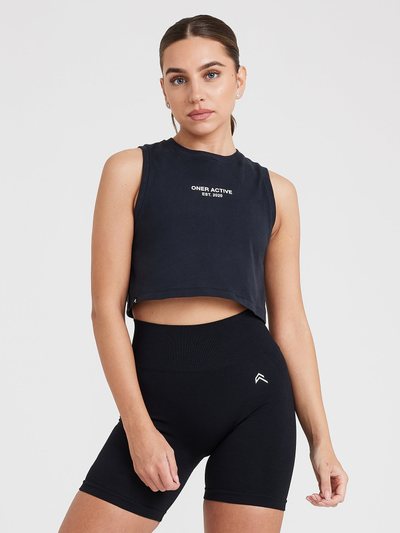 Oneractive Graphic Jersey Tank | Washed Black