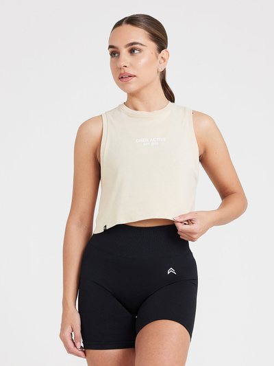 Oneractive Graphic Jersey Tank | Washed Sand