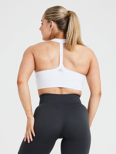 Oneractive Classic Seamless 2.0 V Neck Bralette | White