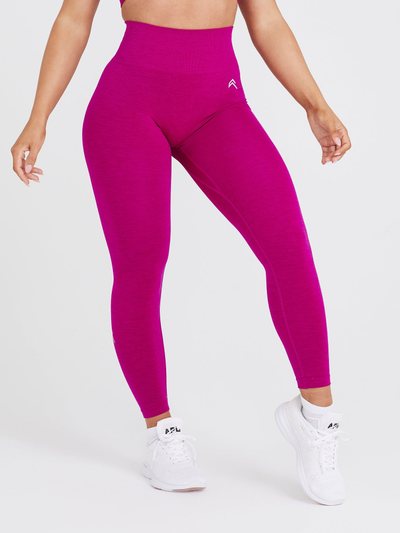 Oneractive EffortlessLift™ Seamless Leggings with White Logo | Fuchsia