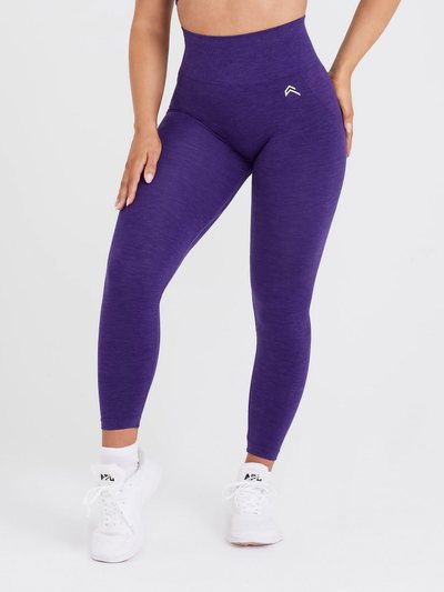 Oneractive EffortlessLift™ Seamless Leggings with White Logo | Amethyst
