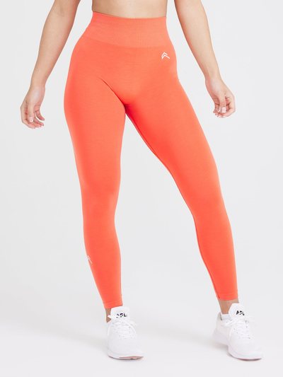 Oneractive EffortlessLift™ Seamless Leggings with White Logo | Peach Blossom