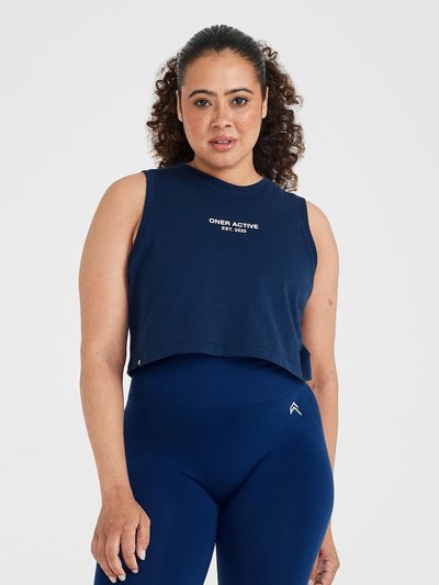 Oneractive Graphic Jersey Tank | Washed Midnight