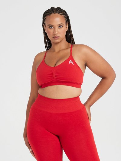 Oneractive EffortlessLift™ Micro Bralette with White Logo | Spicy Red