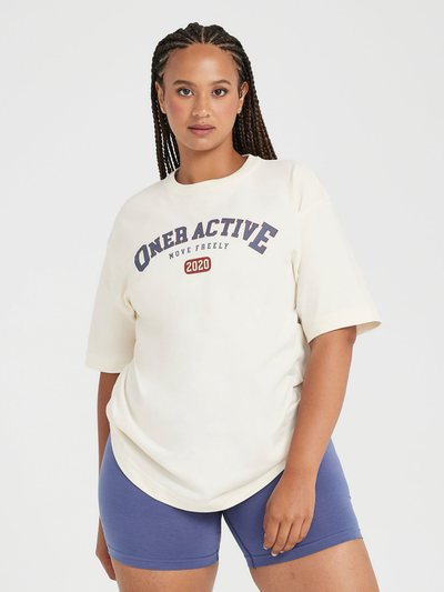 Oneractive Oversized Short Sleeve Club Tee | Off White