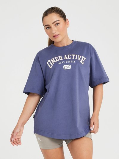 Oneractive Oversized Short Sleeve Club Tee | Slate Blue