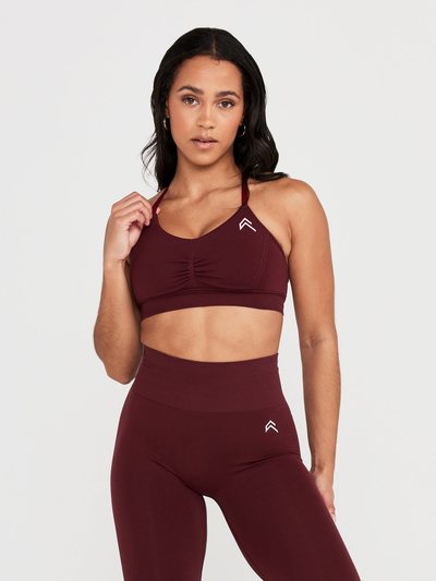 Oneractive EffortlessLift™ Micro Bralette with White Logo | Rosewood
