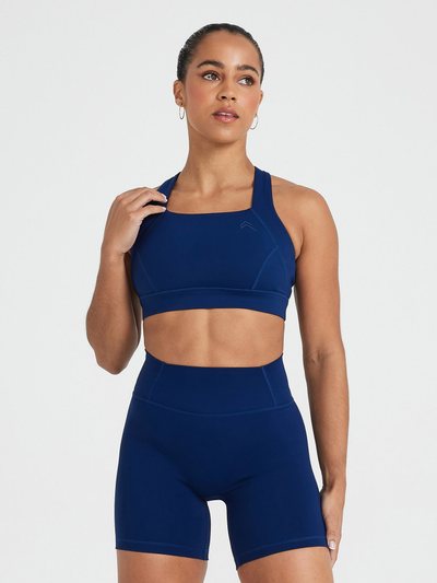 Oneractive Timeless Wide Strap Sports Bra | Midnight