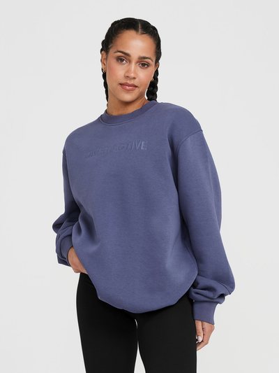 Oneractive Classic Lounge Oversized Crew Neck | Slate Blue