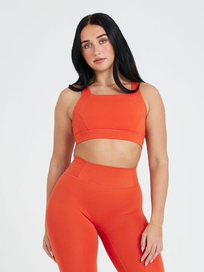 Oneractive Timeless Wide Strap Sports Bra | Spice