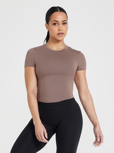 Oneractive Mellow™ Soft Mid Short Sleeve T-Shirt | Cool Brown