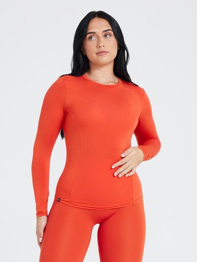 Oneractive Mellow™ Soft Long Sleeve Top | Spice