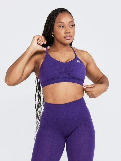 Oneractive EffortlessLift™ Micro Bralette with White Logo | Amethyst
