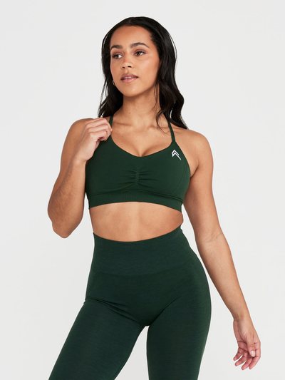 Oneractive EffortlessLift™ Micro Bralette with White Logo | Evergreen