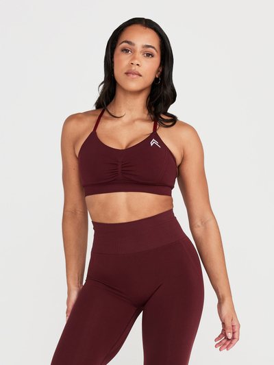 Oneractive EffortlessLift™ Micro Bralette with White Logo | Rosewood