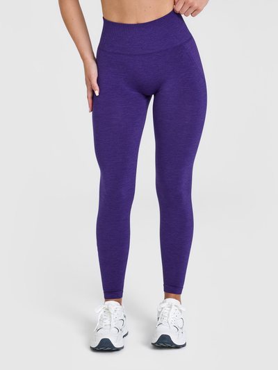 Oneractive EffortlessLift™ Seamless Leggings with White Logo | Amethyst