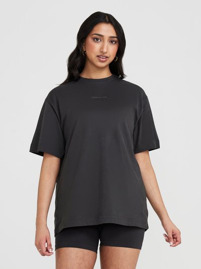 Oneractive Classic Mirror Graphic Oversized T-Shirt | Washed Coal
