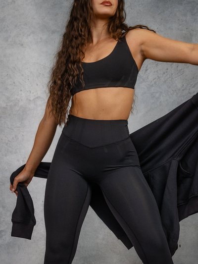 Buffbunny Airbrush Sports Bra - Onyx Black