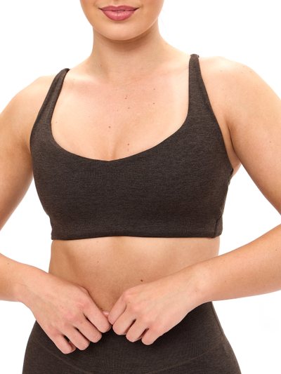 Buffbunny Dream Heathered Sports Bra - Cold Brew