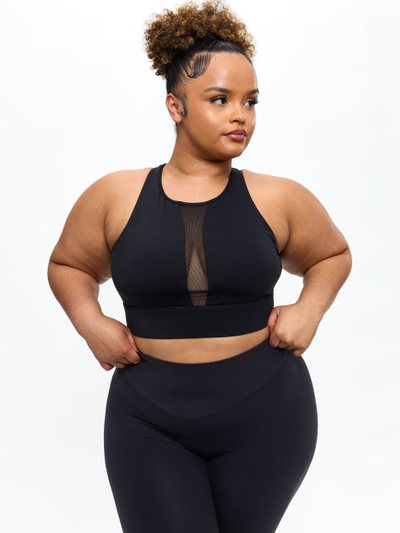 Buffbunny Airbrush Impact Sports Bra - Onyx Black