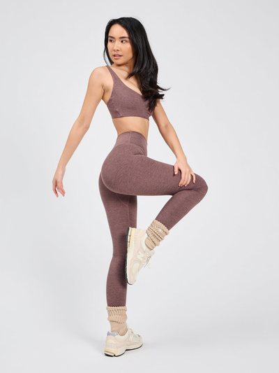 Buffbunny Dream Heathered Sports Bra - Mocha Berry