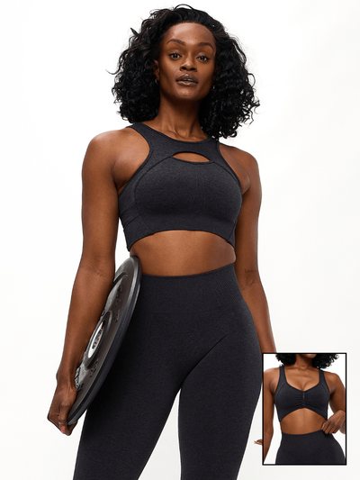 Buffbunny Form Reversible Seamless Sports Bra - Charcoal