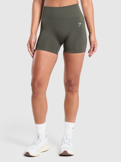 Gymshark Gymshark Everyday Seamless Shorts - Strength Green