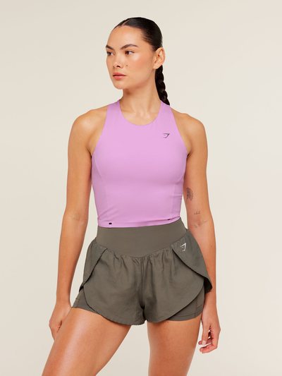 Gymshark Gymshark Running Elite Bodyfit Tank - Sour Pink