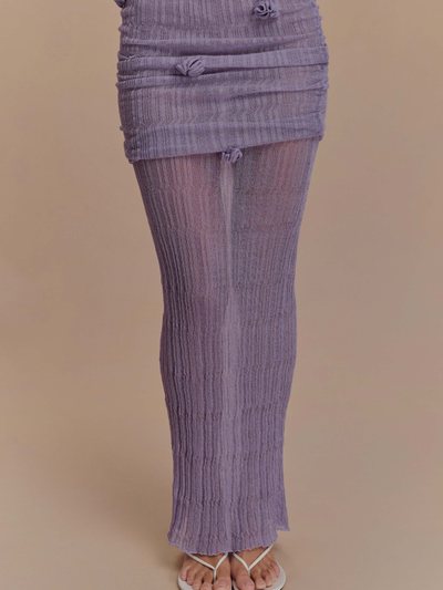 Meshki Orianna Orchid Knit Maxi Skirt - Orchid